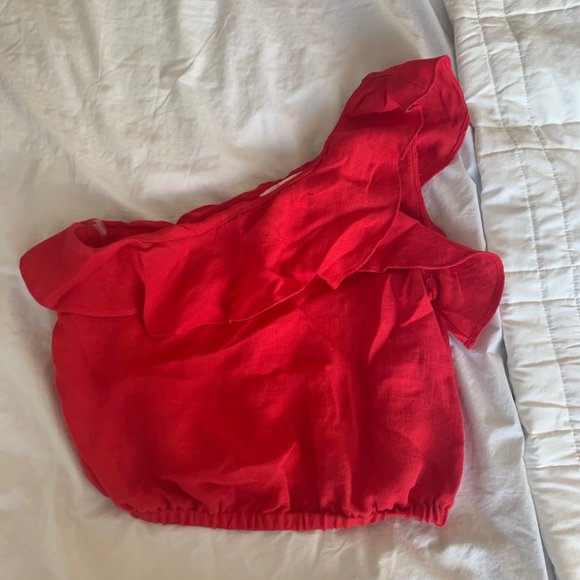 ASTR Ruffle One Shoulder Top - Picture 2 of 3